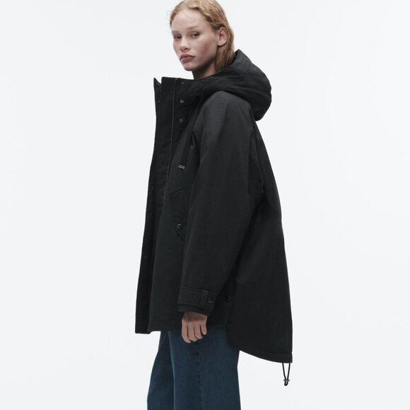 Zara Asymmetric Oversized Parka - Picture 4 of 13